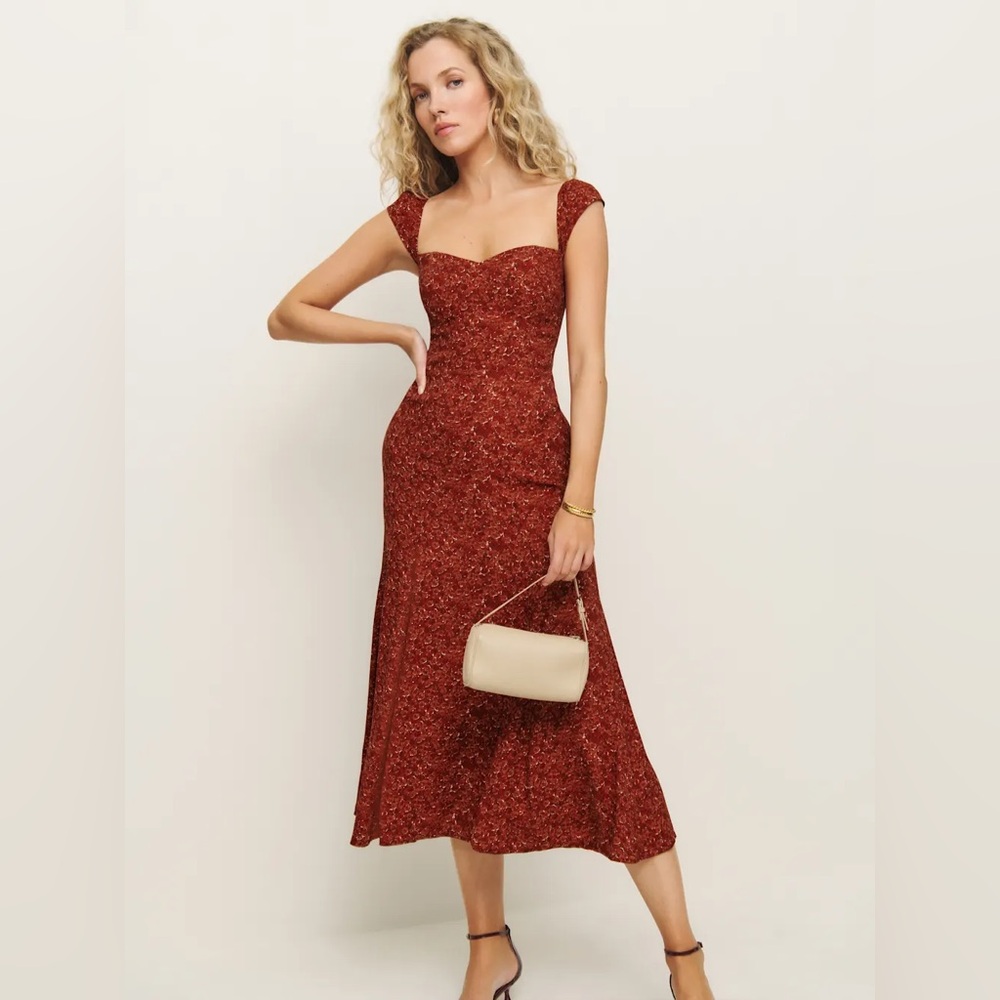 Reformation Bryson Dress in Roseanne. Brand new without tags, never worn. - Picture 1 of 4
